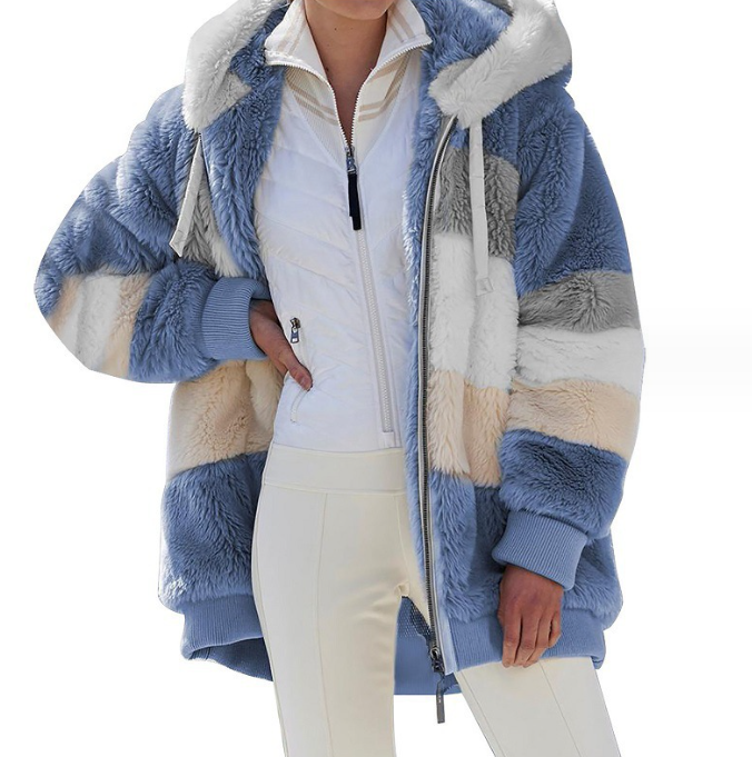 Chaqueta Holgada con Capucha para Mujer