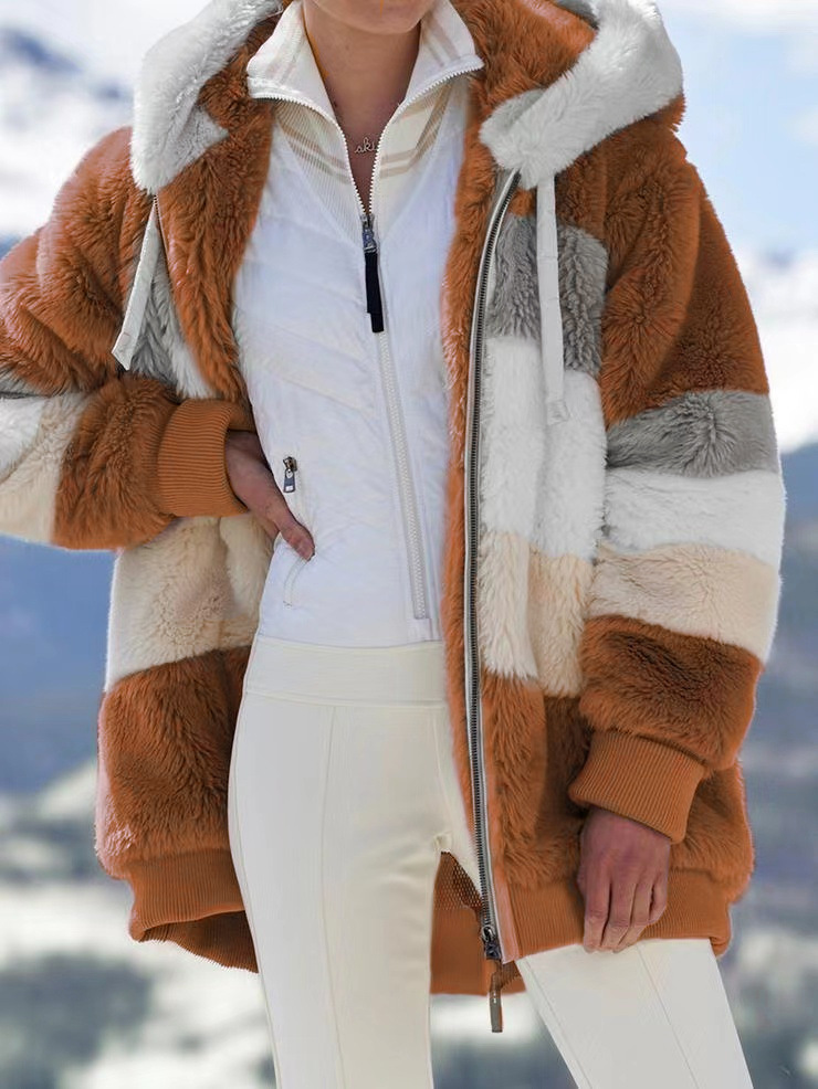 Chaqueta Holgada con Capucha para Mujer