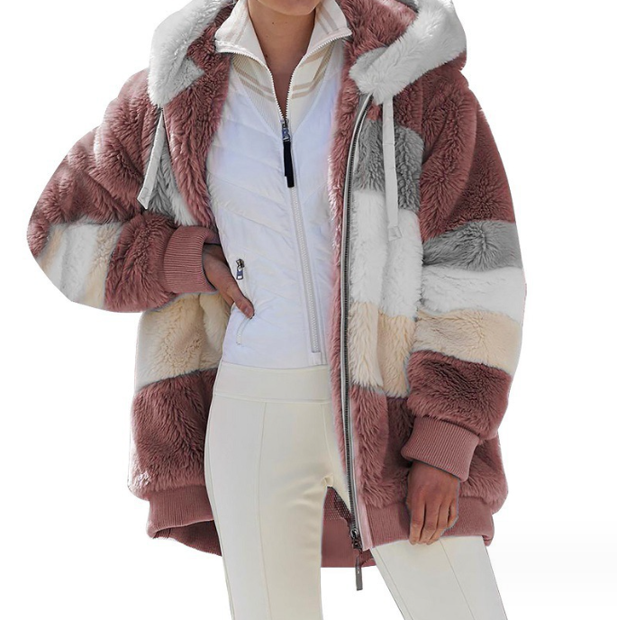 Chaqueta Holgada con Capucha para Mujer