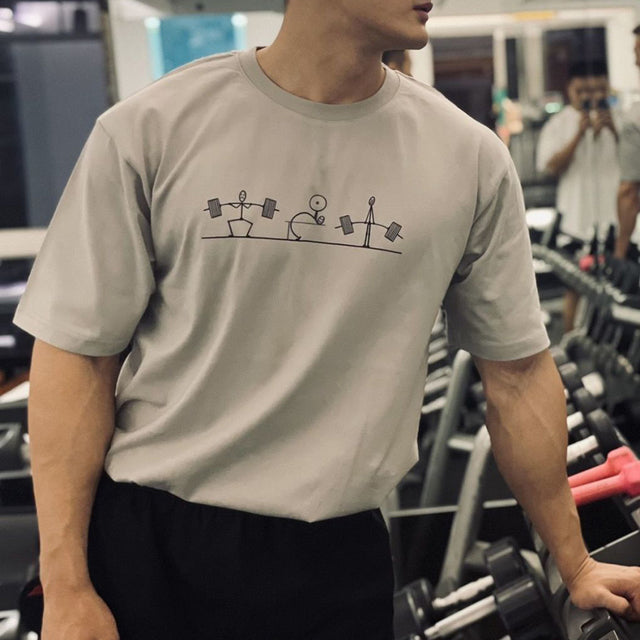 Camiseta Casual de Algodón