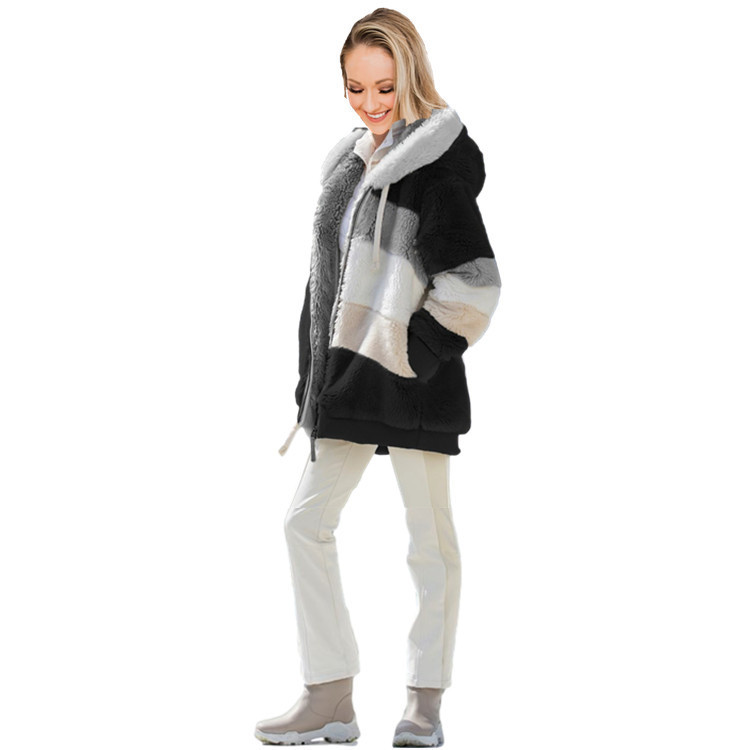 Chaqueta Holgada con Capucha para Mujer