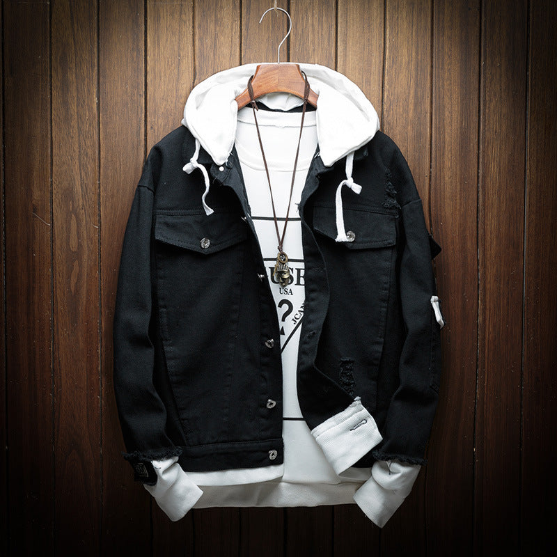 Chaqueta Vaquera con Capucha